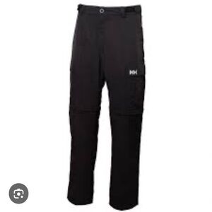 Helly Hansen Jotun Convertible Pants Black Mens Zip Off Hiking  Outdoor Sz 32